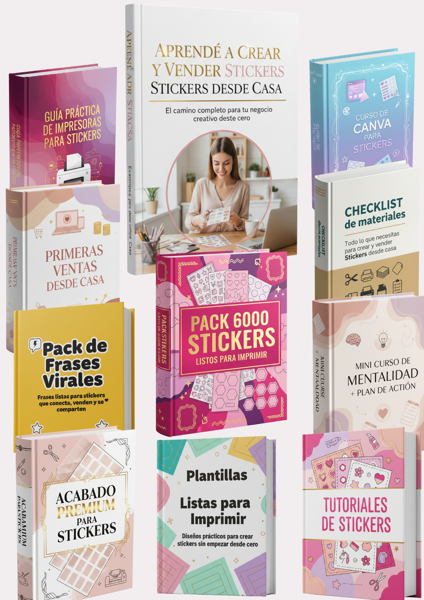 LA GUIA DEFINITIVA DE STICKERS: COLECCIÓN ENTERA CON MÁS DE 7000 DISEÑOS + DTF-UV