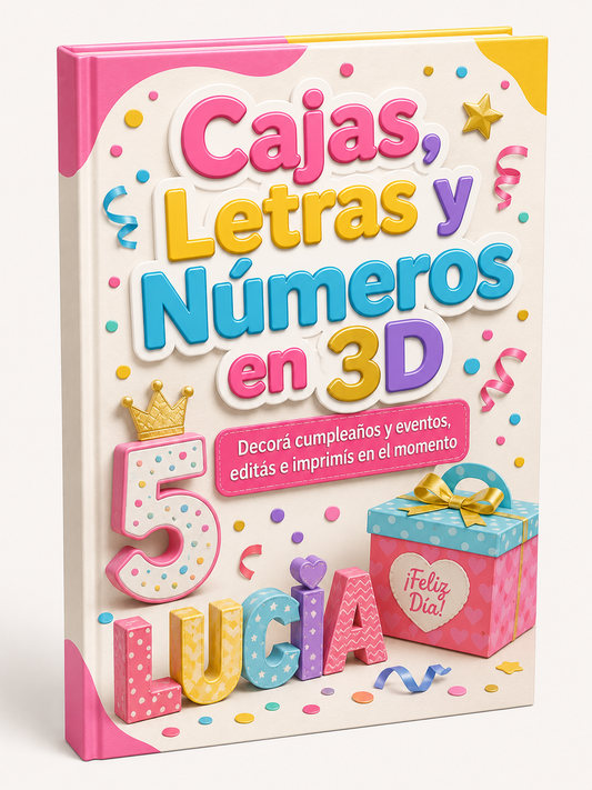 KIT PREMIUM DE IMPRIMIBLES EN 3D PARA FIESTAS INFANTILES