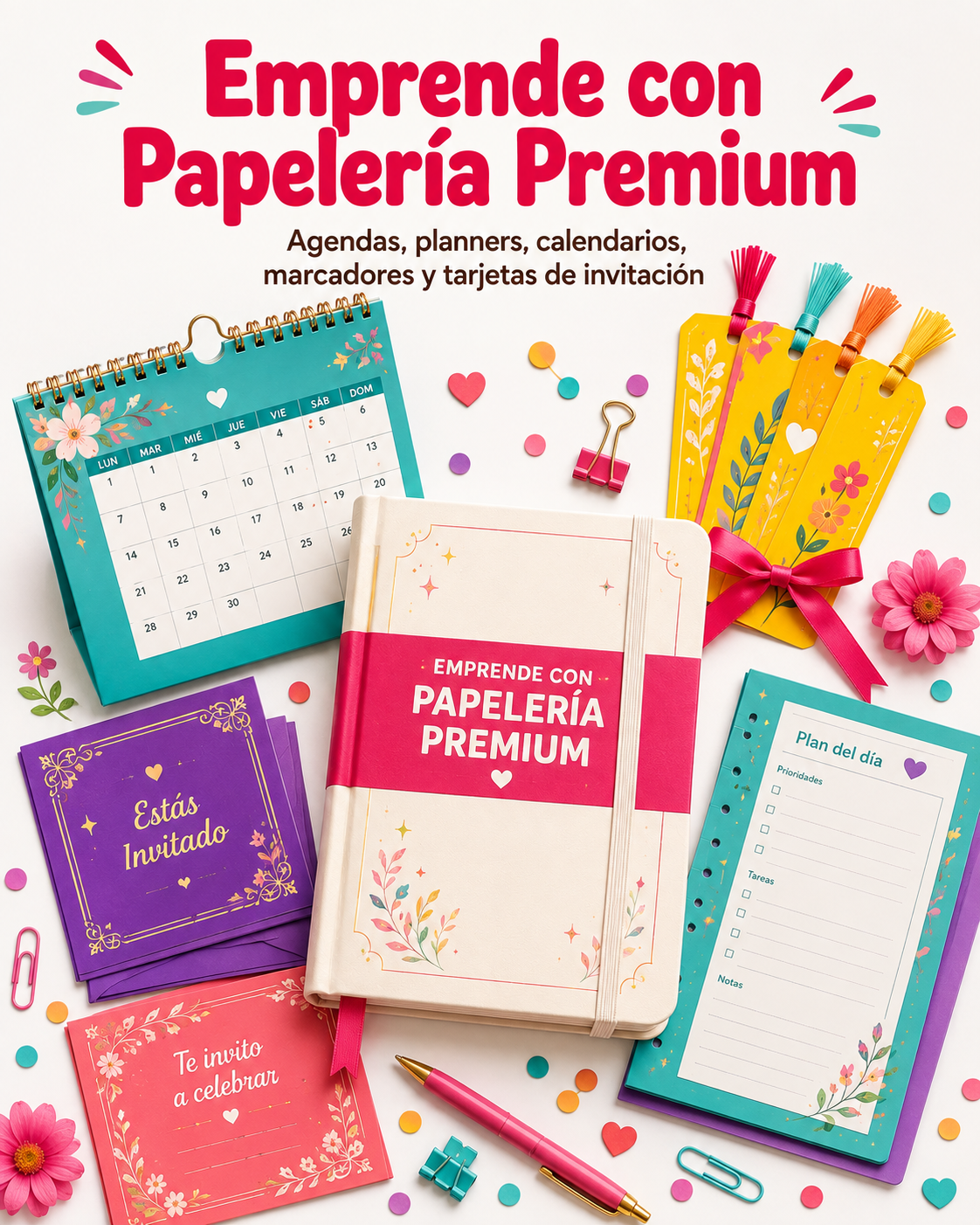 EMPRENDE CON PAPELERIA PREMIUM: AGENDAS, PLANNERS, CALENDARIOS Y MÁS