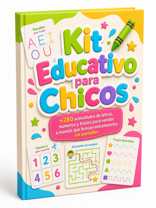 KIT EDUCATIVO "SIN PANTALLAS". +280 ACTIVIDADES PARA JUGAR Y APRENDER