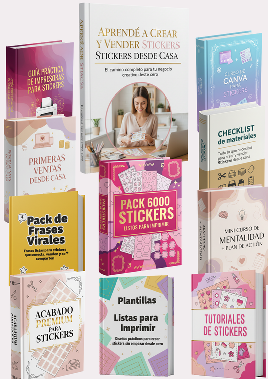 MEGA PACK: CREA STICKERS DESDE CASA