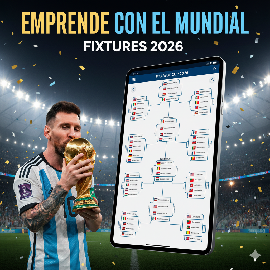 ⚽ Emprendé con Fixtures Editables del Mundial 2026 🌎🔥