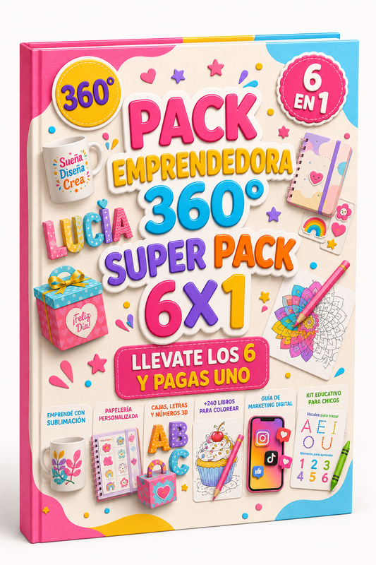 🔥 SÚPER PACK 6X1. LLEVÁS TODOS Y PAGAS UNO