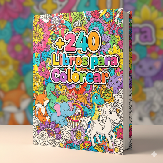 + 240 Libros para Colorear. Listos para imprimir y vender! Asi de simple y rápido.